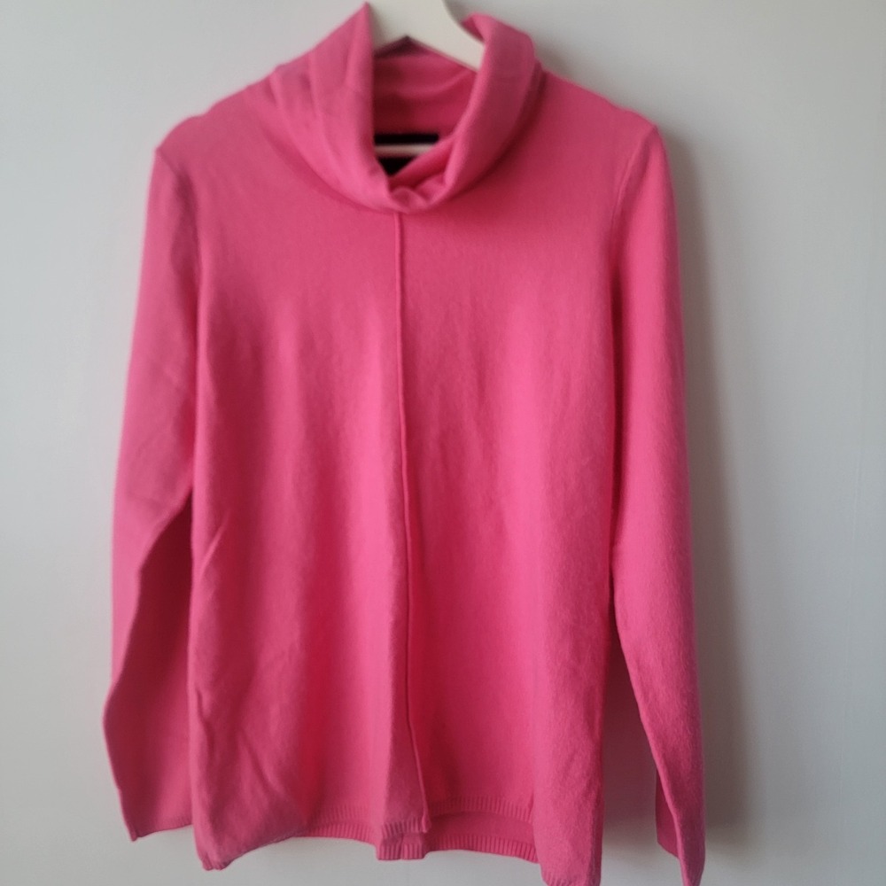Calvin Klein Jeans women's turtleneck long sleeve sweater size M pink cozy